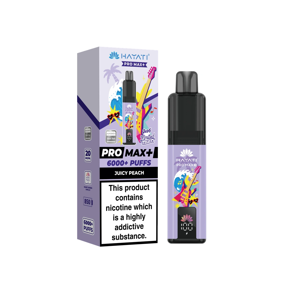 Hayati® Pro Max+ Summer Beats Limited  Edition Juicy Peach wholesale vape product