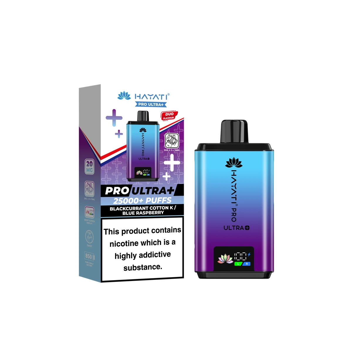 Hayati Pro Ultra+ KIT Blackcurrant Cotton K / Blue Raspberry wholesale vape product