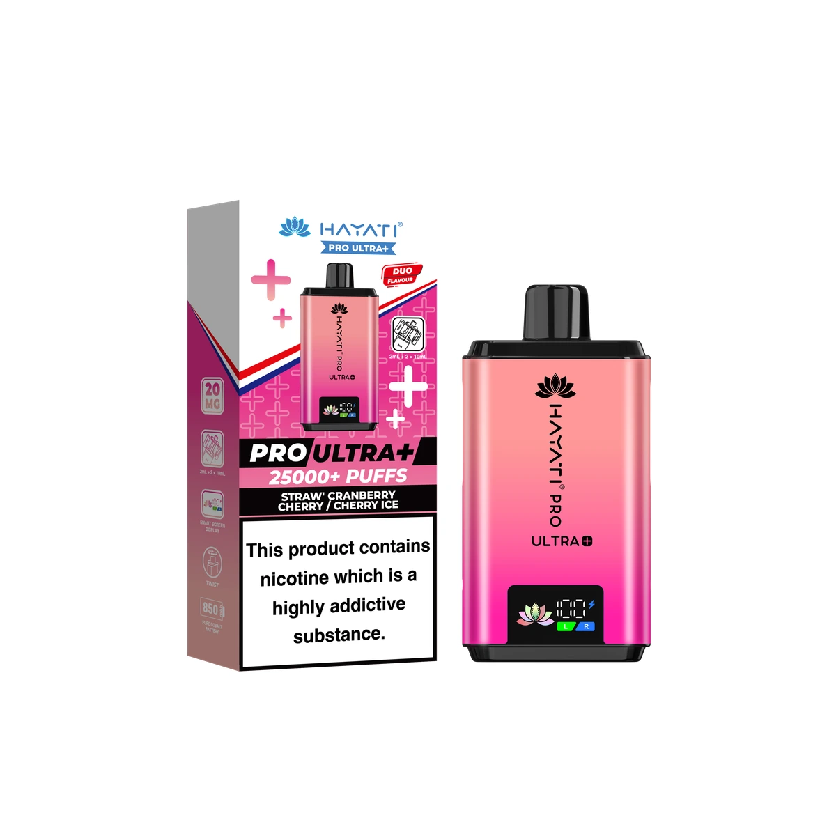 Hayati Pro Ultra+ KIT Straw' Cranberry Cherry / Cherry Ice wholesale vape product