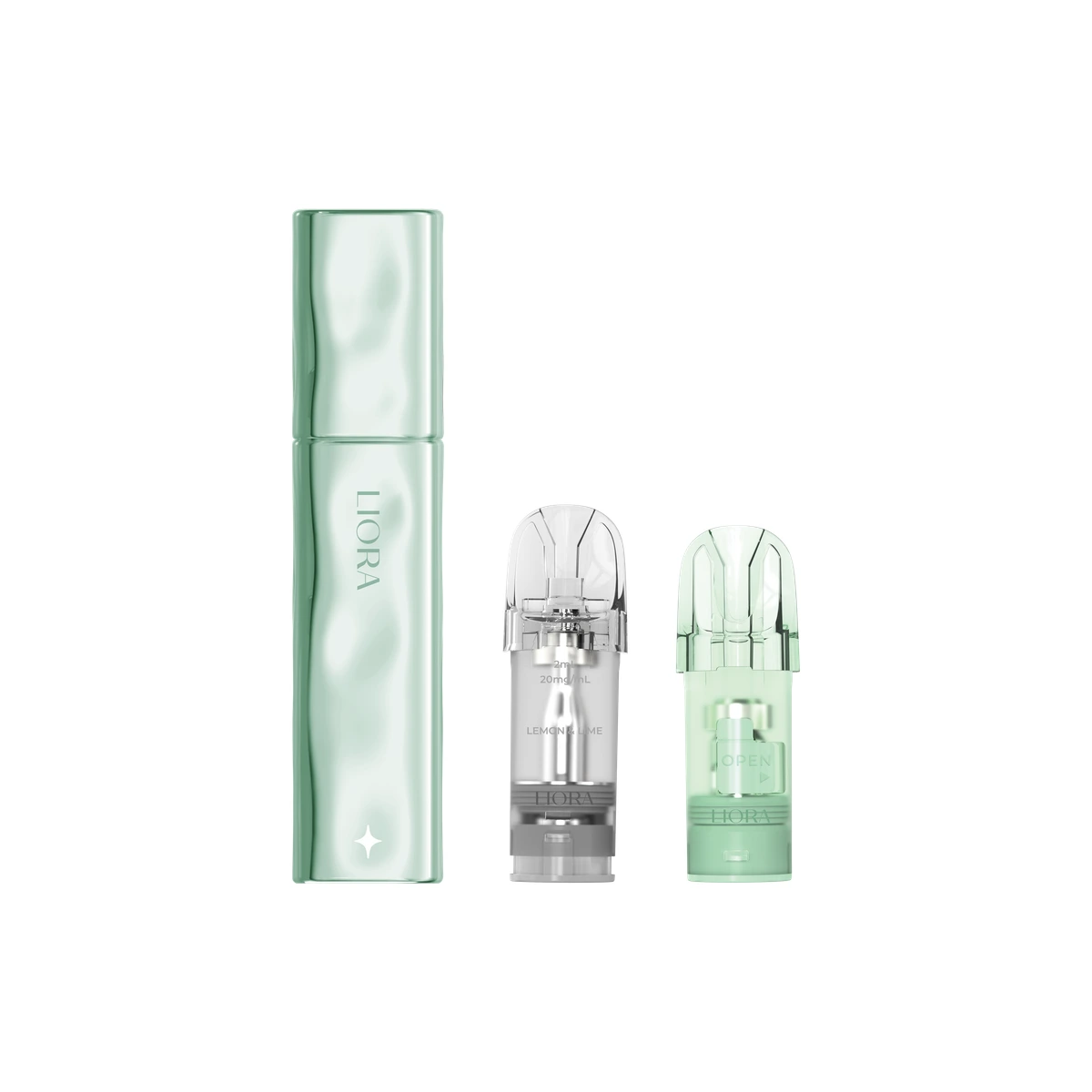 Hayati® Liora Kit (1 Device + 1 Prefilled Pod) Blueberry Raspberry wholesale vape product
