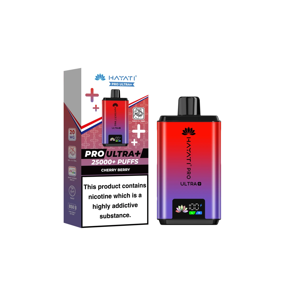Hayati Pro Ultra+ KIT Cherry Berry wholesale vape product