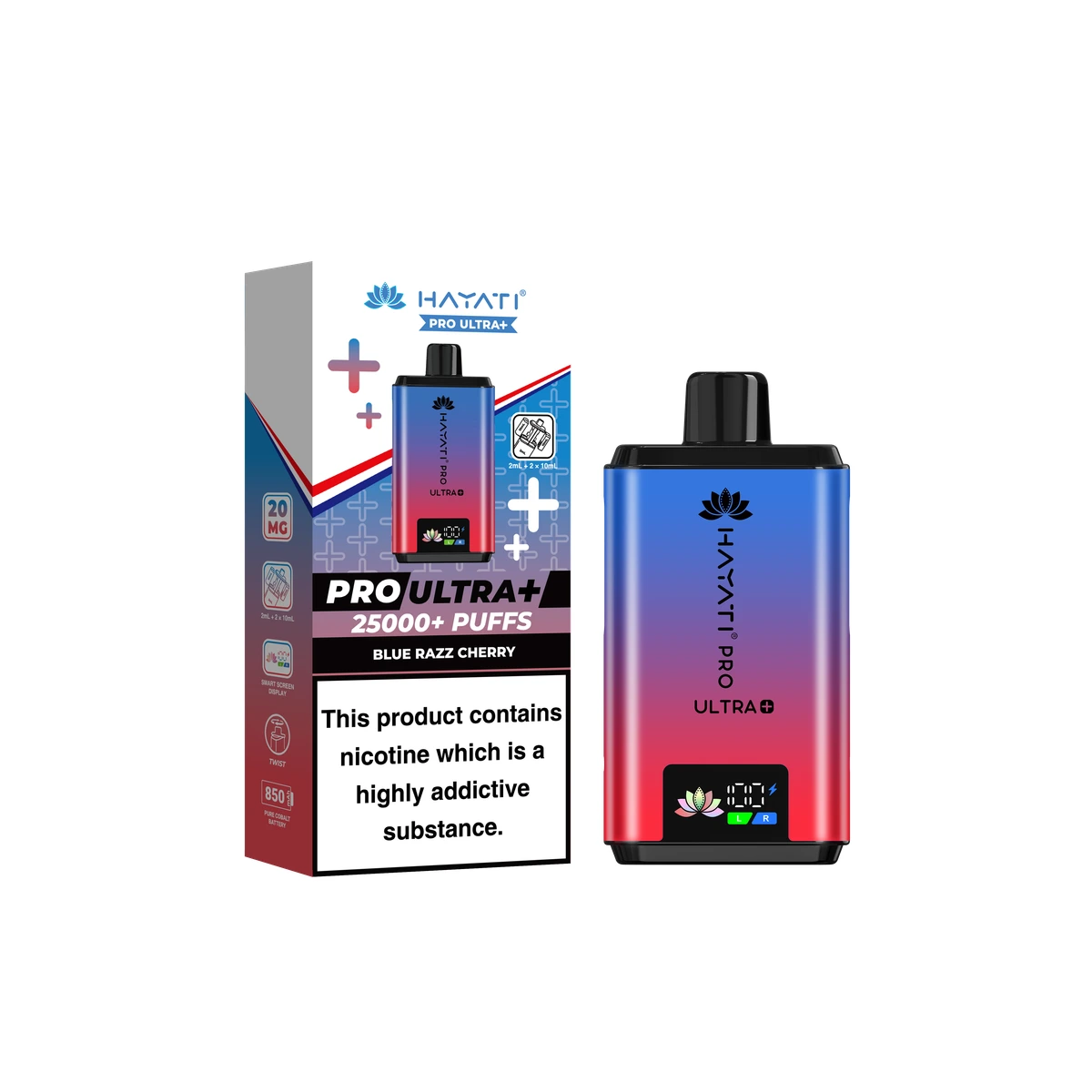 Hayati Pro Ultra+ KIT Blue Razz Cherry wholesale vape product