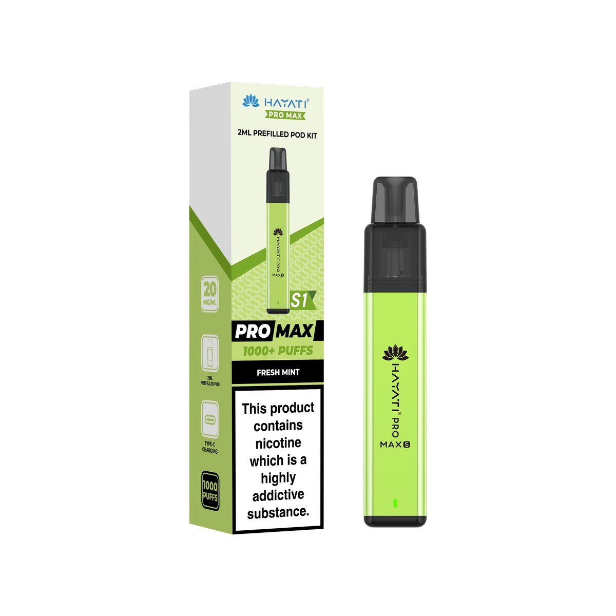 Hayati® Pro Max S1 Fresh Mint wholesale vape product
