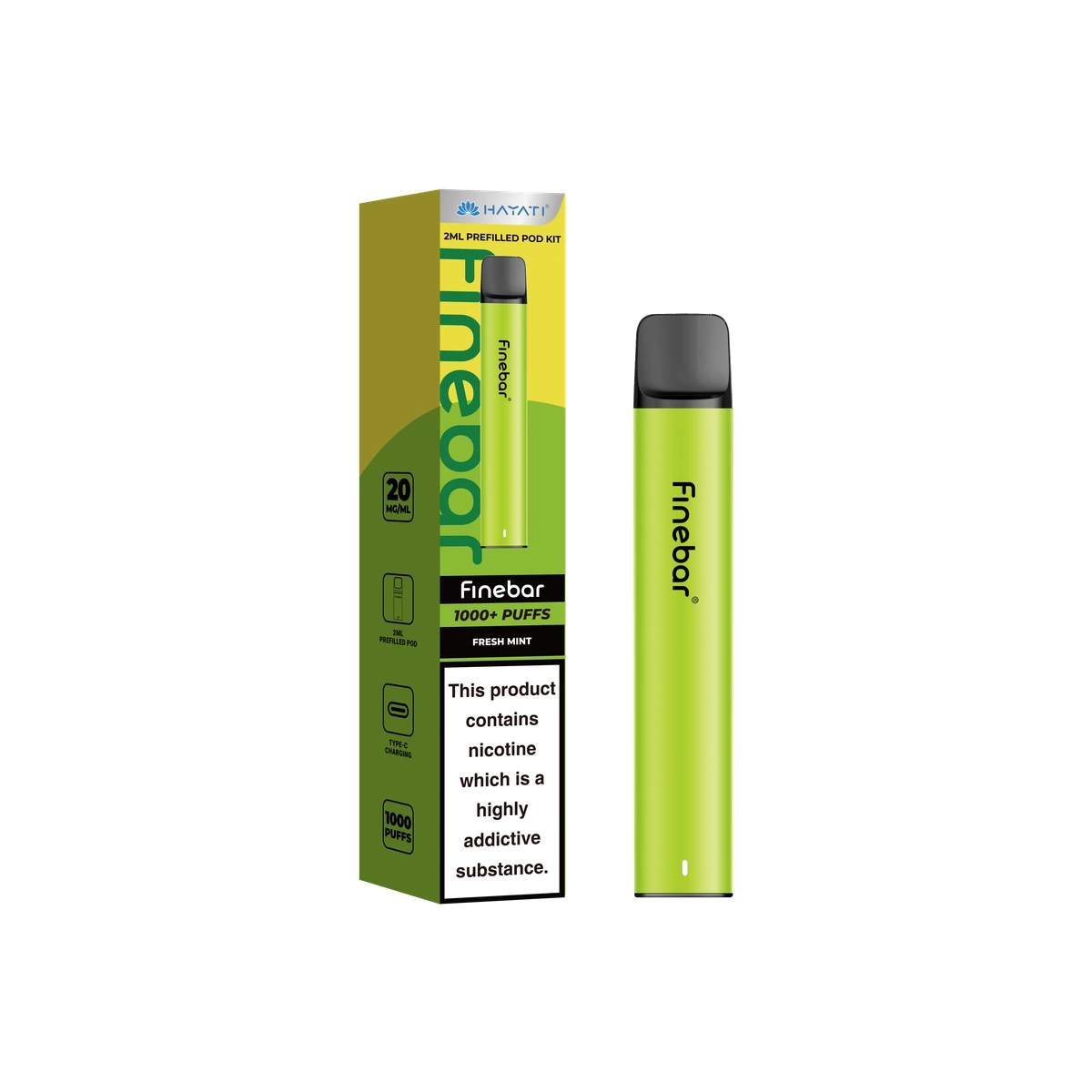 Hayati® Finebar Fresh Mint wholesale vape product