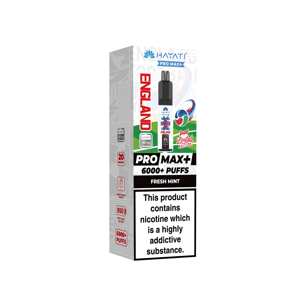 Hayati® Pro Max+ World Cup Limited Edition (England) Fresh Mint thumbnail 2
