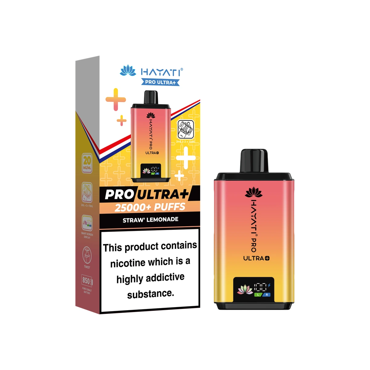 Hayati Pro Ultra+ KIT Blue Razz Pineapple / Strawberry Ice wholesale vape product