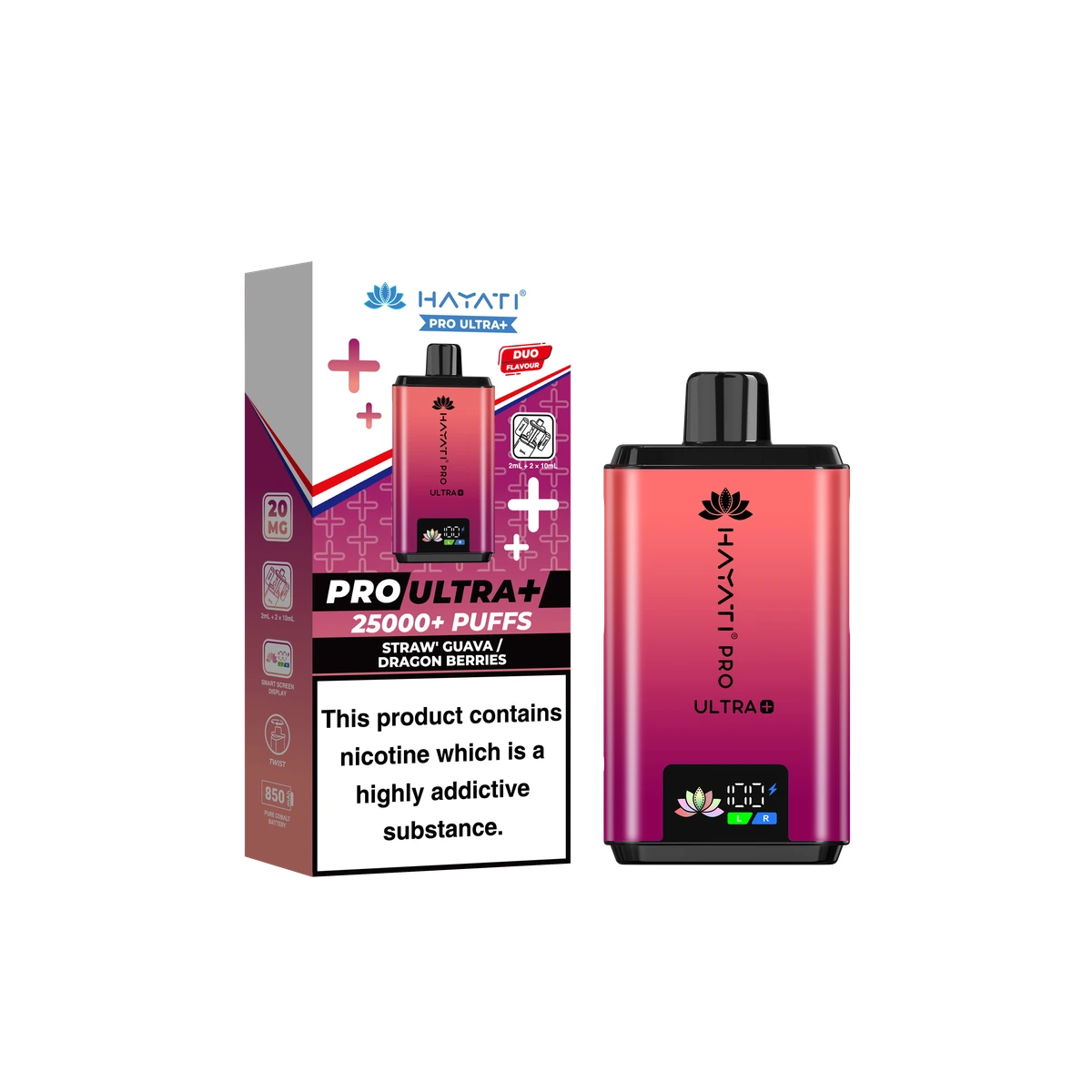 Hayati Pro Ultra+ KIT Straw' Guava / Dragon Berries wholesale vape product