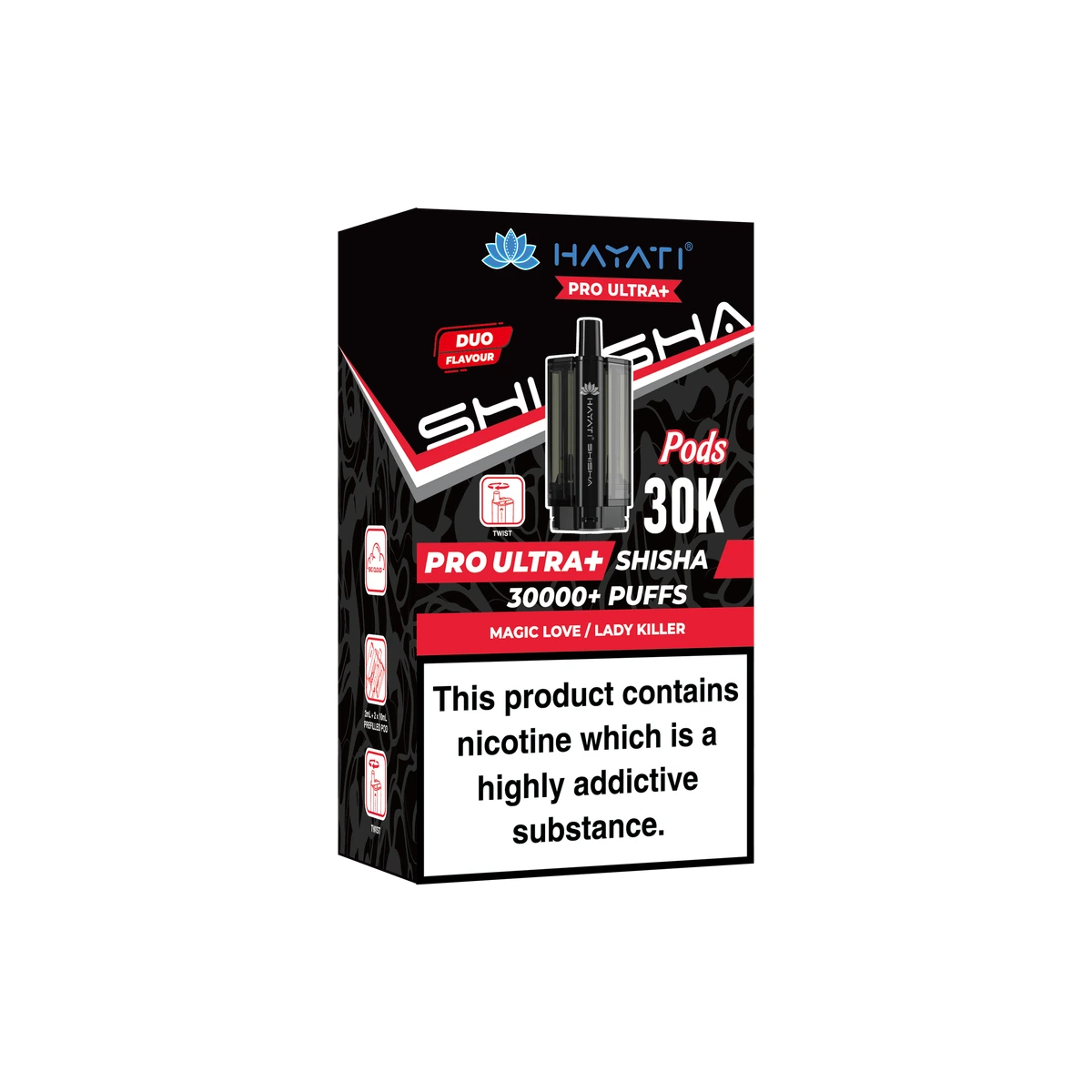 Hayati® Pro Ultra+ Shisha POD Magic Love+Lady Killer wholesale vape product
