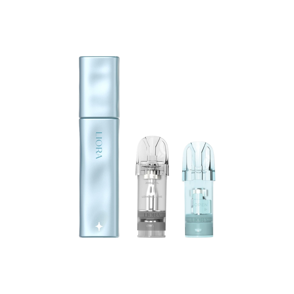 Hayati® Liora Kit (1 Device + 1 Prefilled Pod) Blue Razz Cherry wholesale vape product