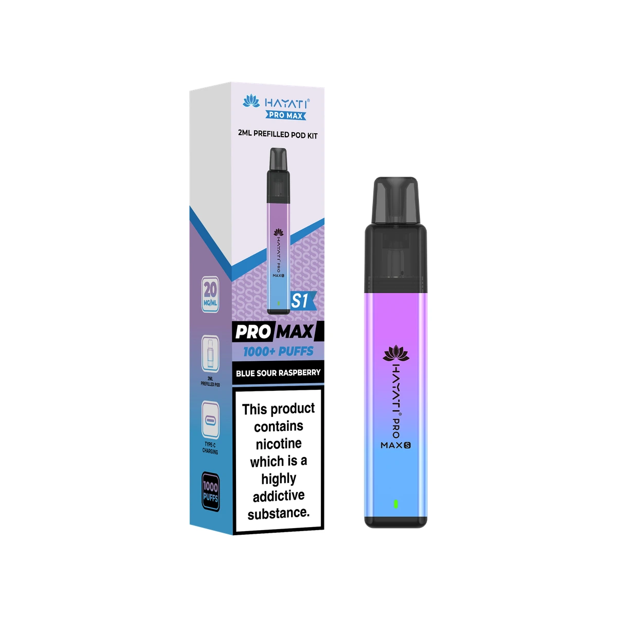 Hayati® Pro Max S1 Blue Sour Raspberry wholesale vape product