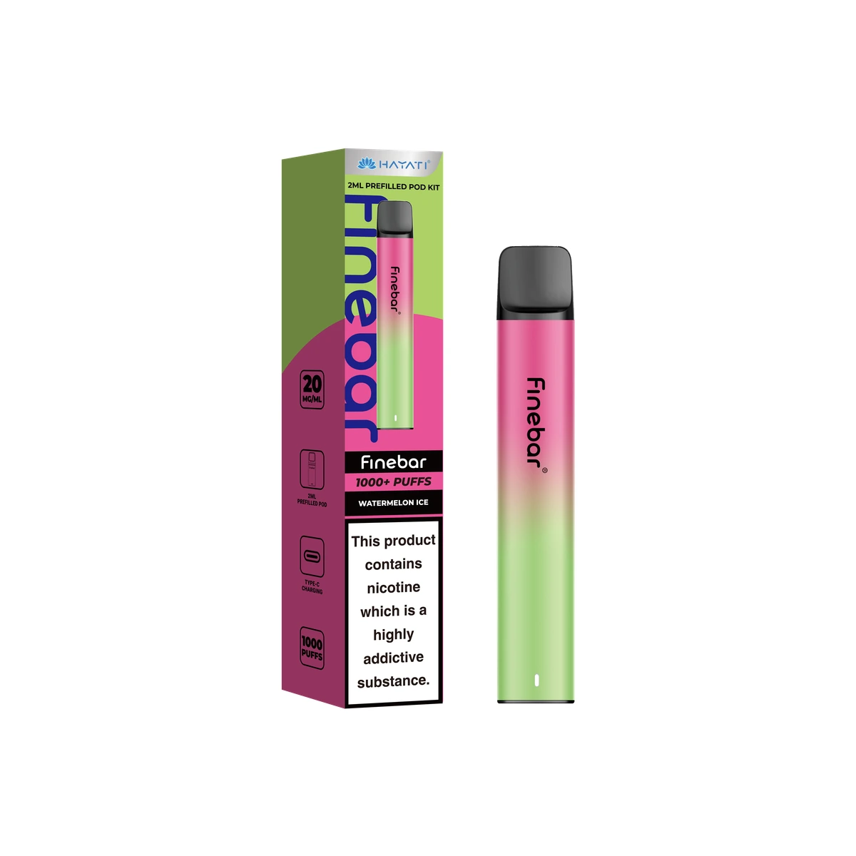 Hayati® Finebar Watermelon Ice wholesale vape product