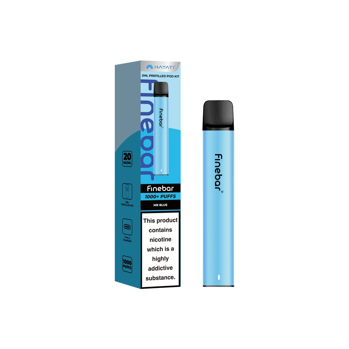 Hayati® Finebar Mr Blue wholesale vape product