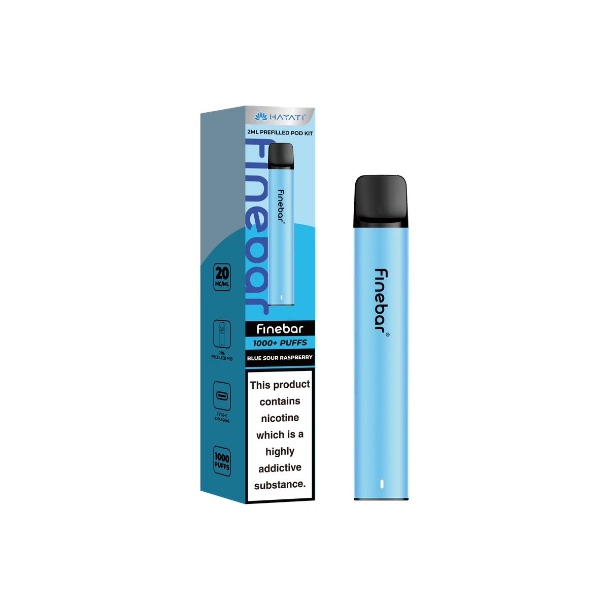 Hayati® Finebar Blue Sour Raspberry wholesale vape product