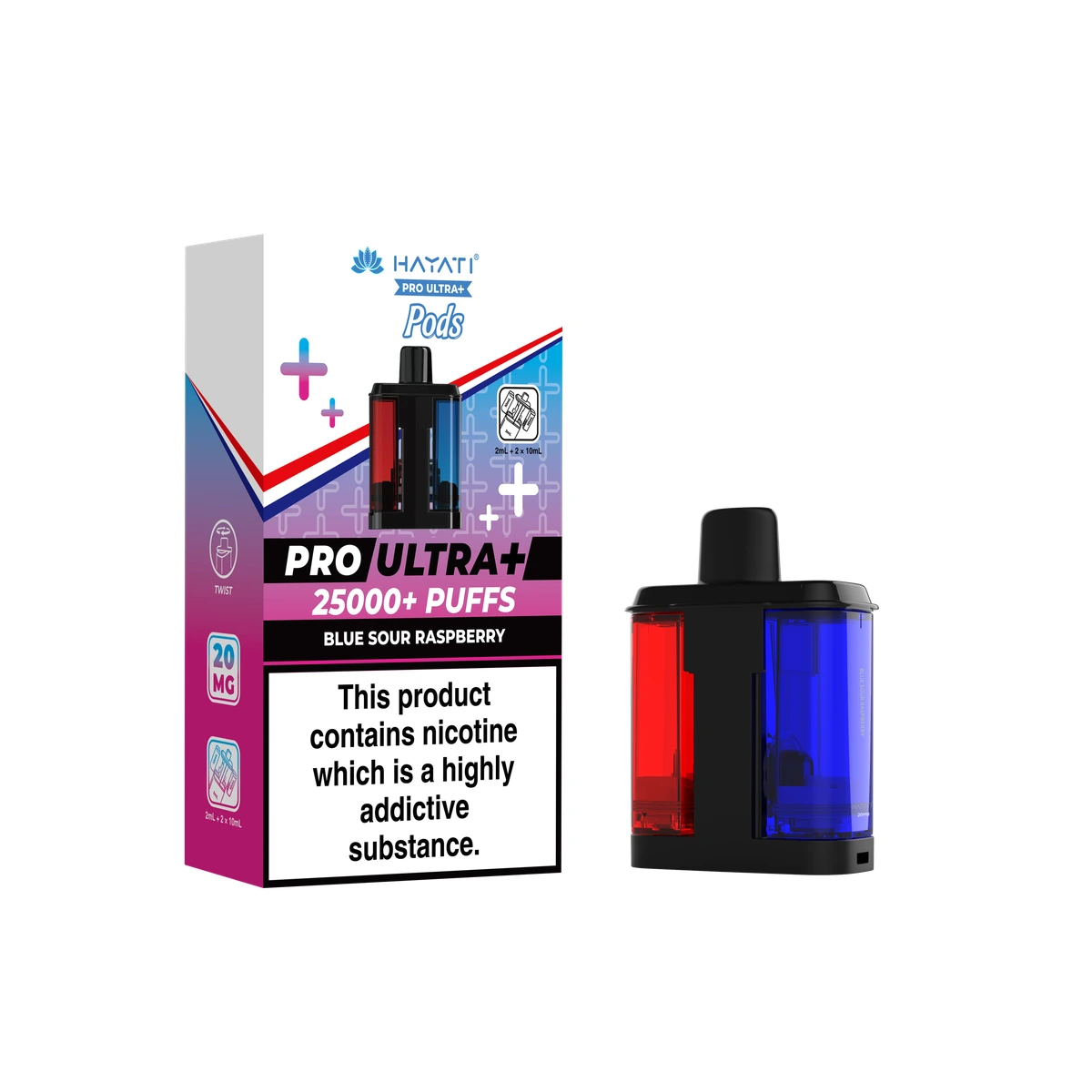 Hayati Pro Ultra+ POD Strawberry Raspberry Ice wholesale vape product