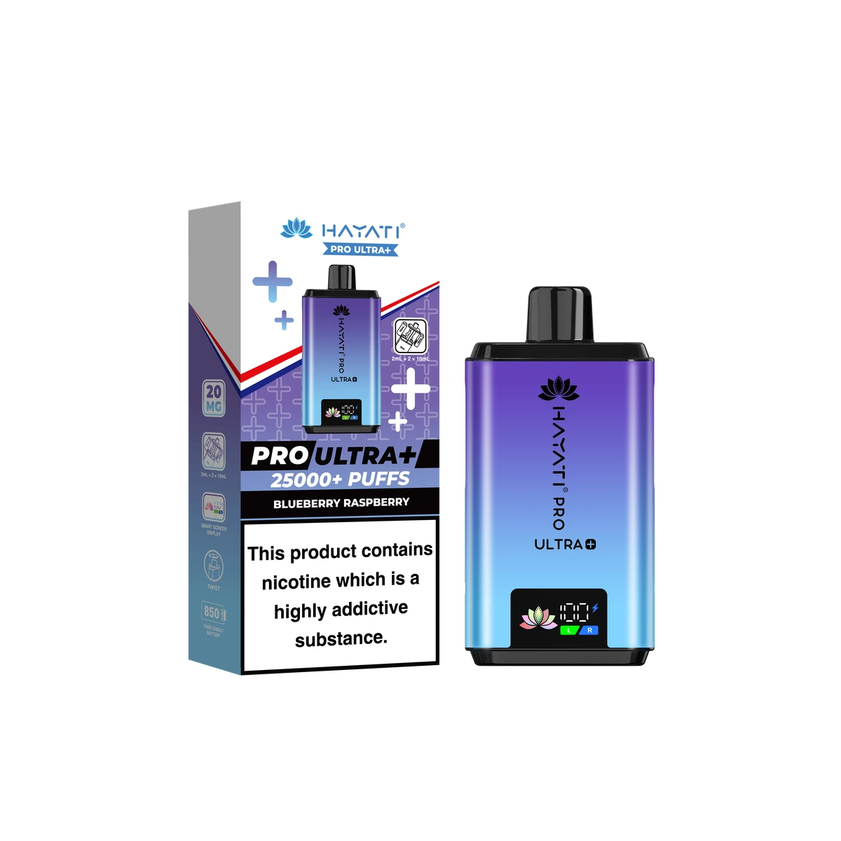 Hayati Pro Ultra+ KIT Blueberry Raspberry wholesale vape product