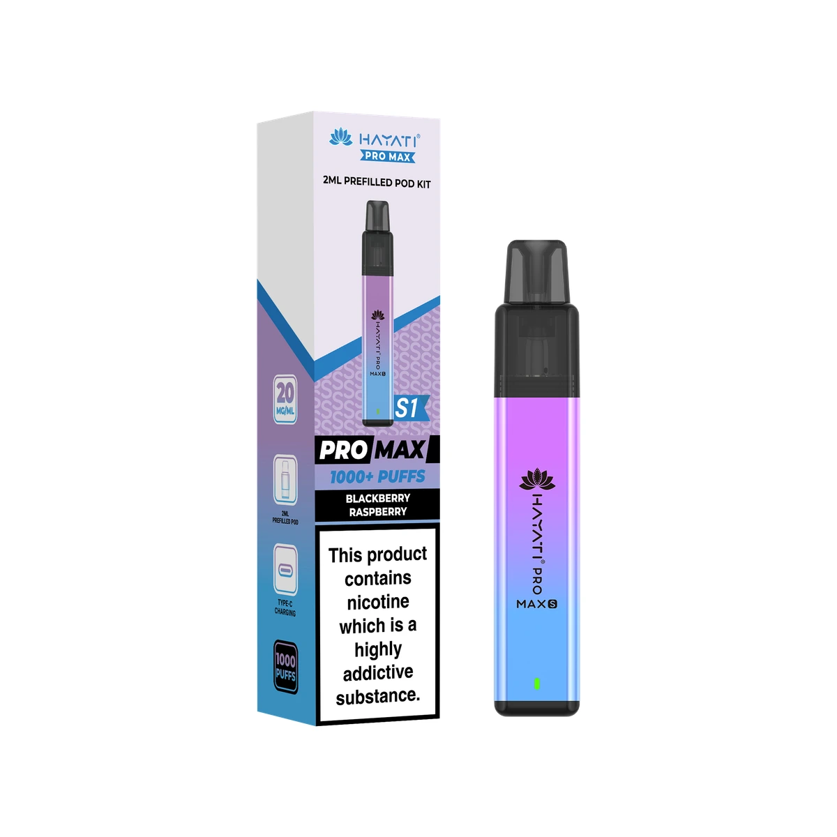 Hayati® Pro Max S1 Blackberry Raspberry wholesale vape product